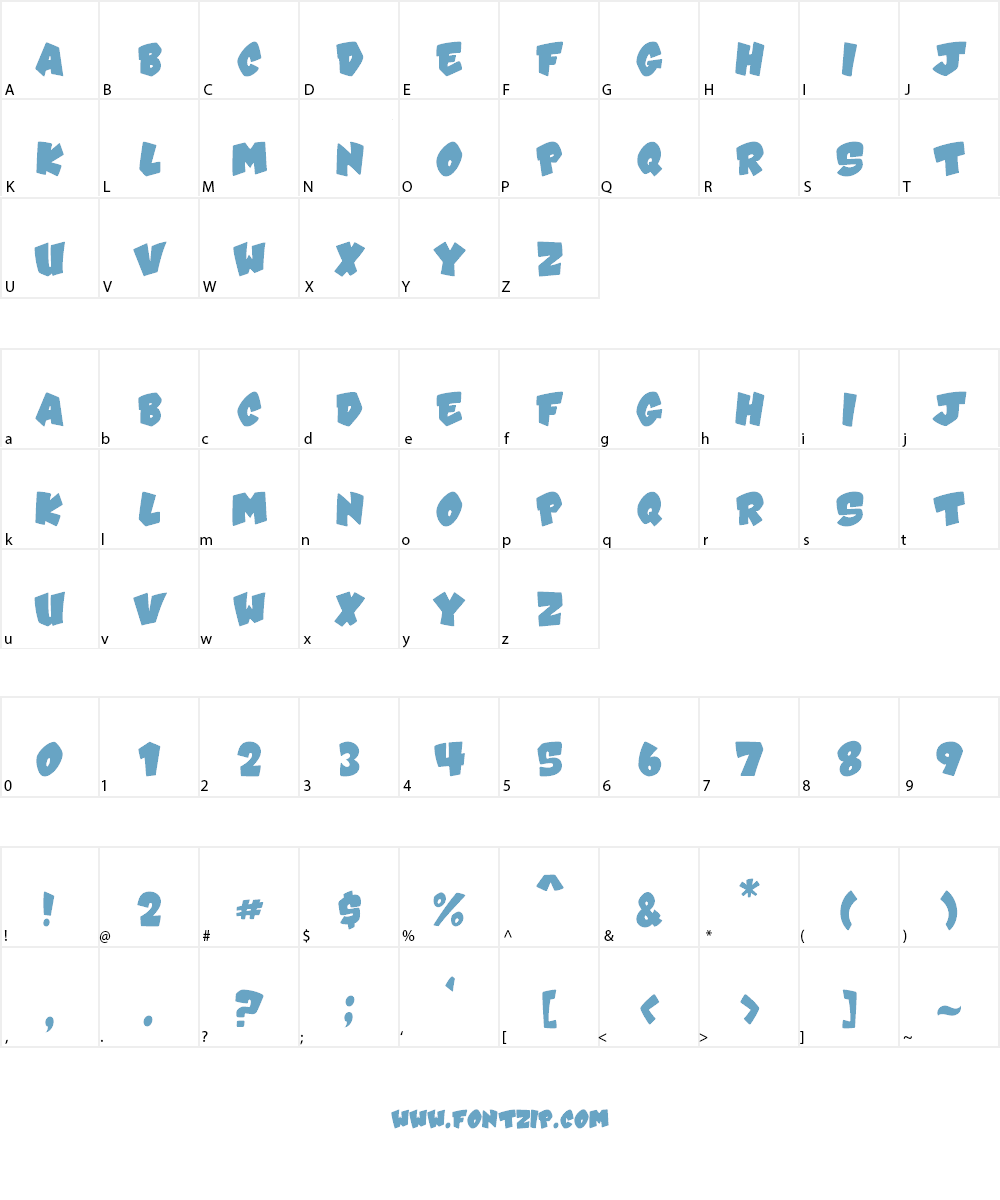 VTC-Karnival Font Character